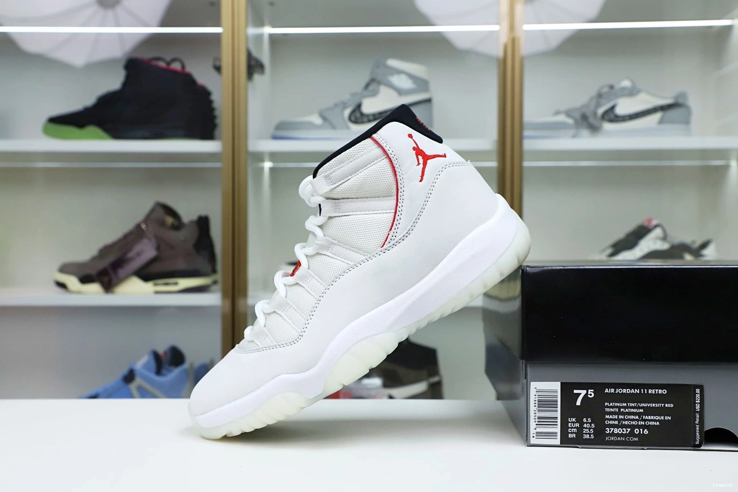 11 PLATINUM JORDAN TINT RETRO XI AIR 0912